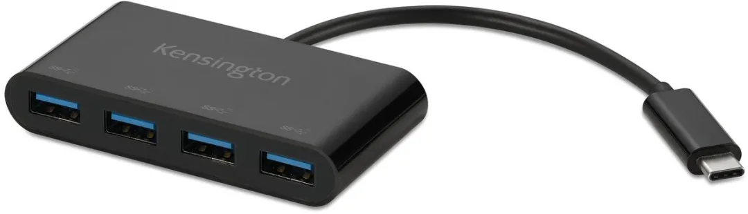 Kensington K33616WW USB-C Hub 4 Poorten - 10Gbps - Zwart