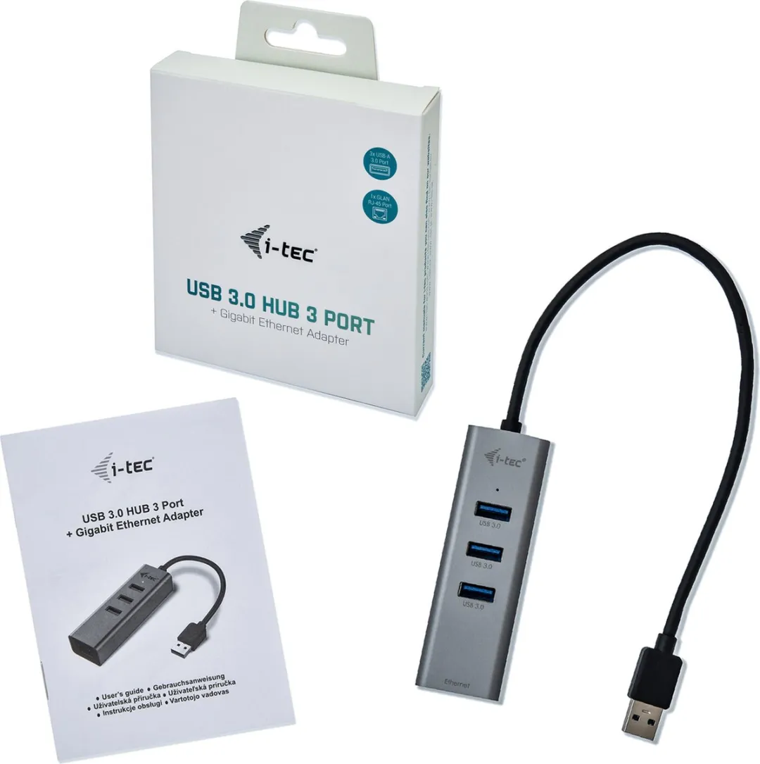 I-tec U3METALG3HUB USB 3.2 Netwerkadapter - 1000 MBit/s