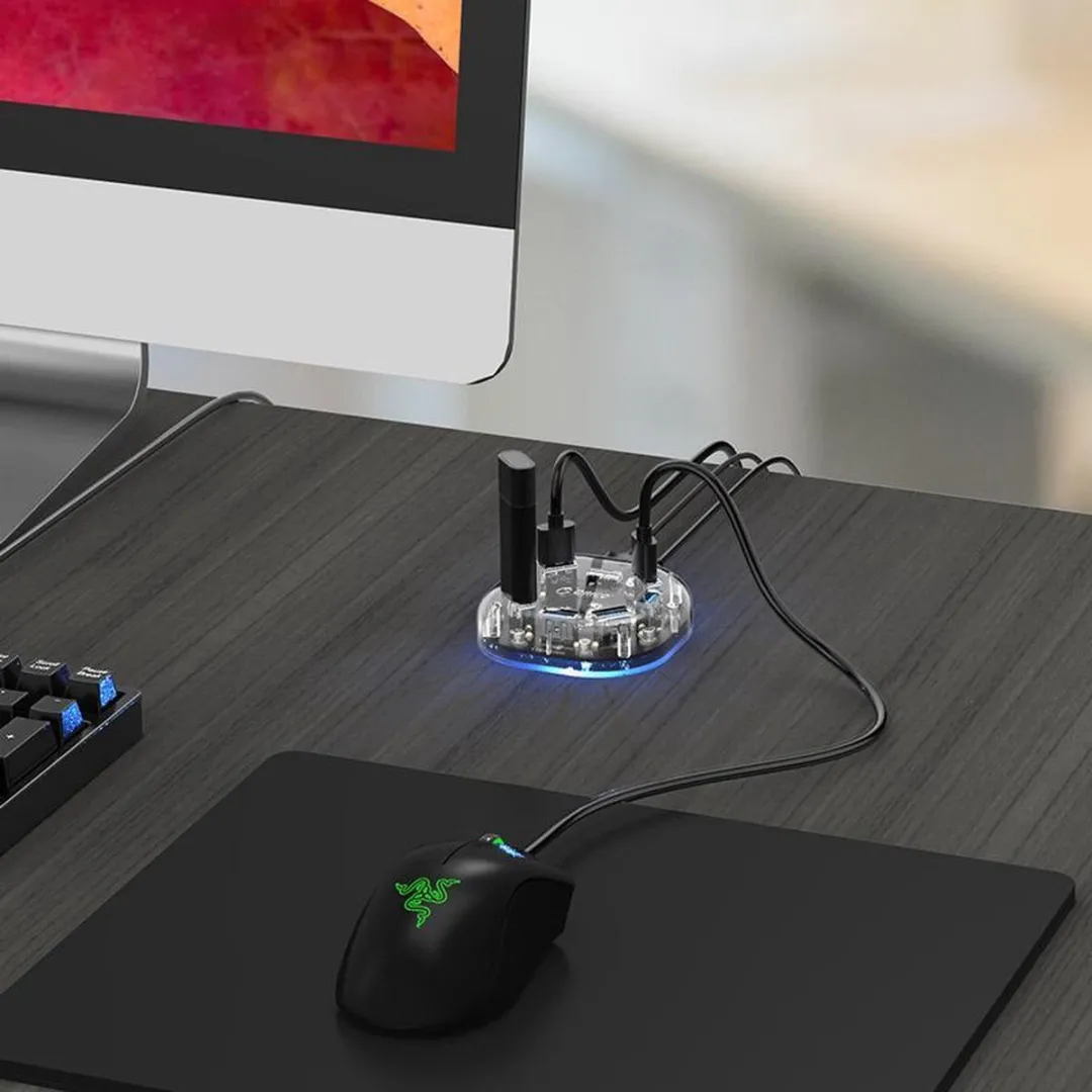 ORICO ORI-H7U-U3 USB 3.0 Hub - 7 Poorten Transparant