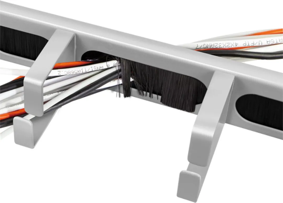 Logilink OR106G Rackkabelbeheerpaneel - Lichtgrijs