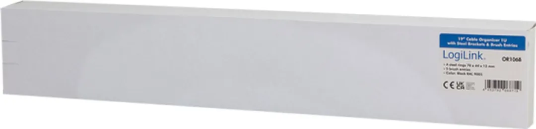 Logilink OR106G Rackkabelbeheerpaneel - Lichtgrijs