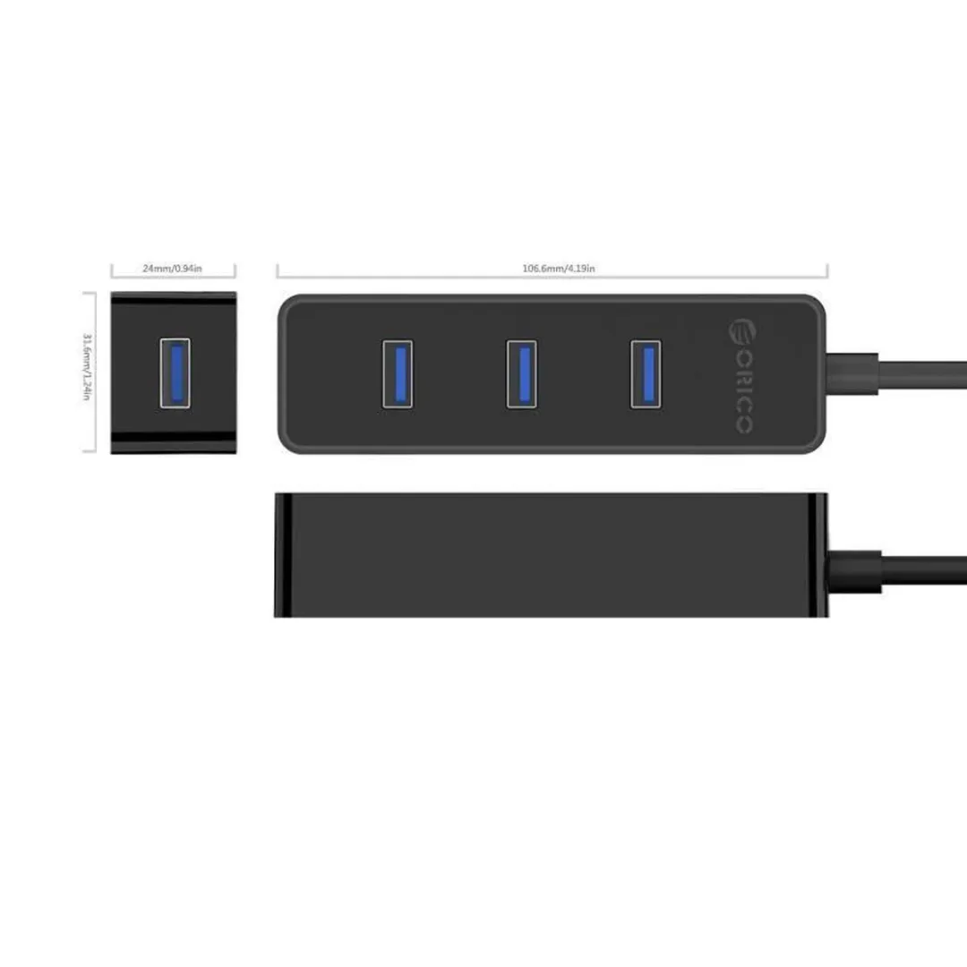 ORICO ORI-W5PH4-U3 USB 3.0 Hub - 4 Poorten 5Gbps - Zwart