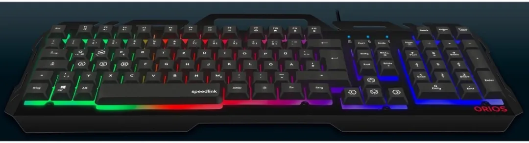 Speedlink Orios Metal RGB Toetsenbord SL-670003-BK - Zwart - afbeelding 6 van 6