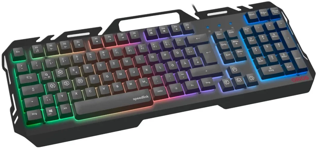 Speedlink Orios Metal RGB Toetsenbord SL-670003-BK - Zwart