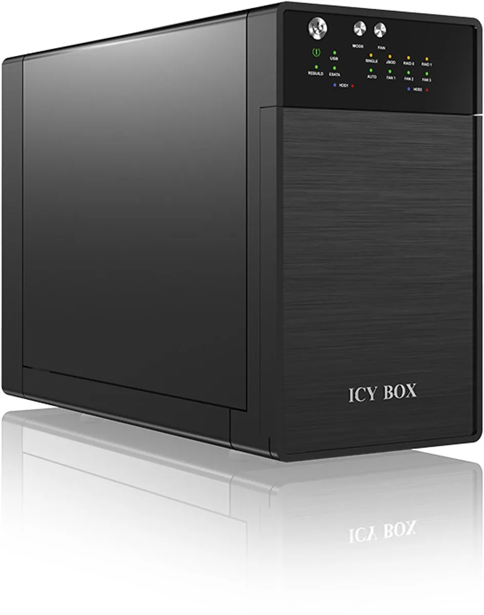 Icy Box IB-RD3620SU3 3,5" Harde Schijfbehuizing - USB 3.2 Gen 1 - Zwart