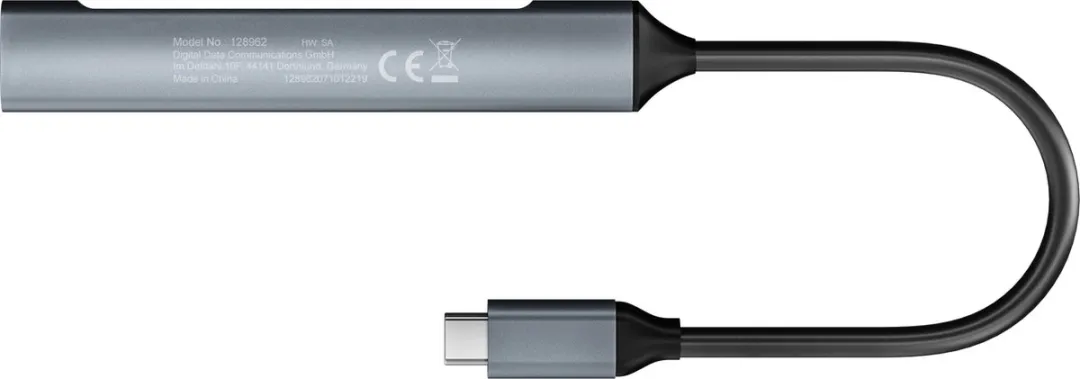 Equip 128962 Interface Hub USB-C 3.2 Gen 1 - 4 Poorten - Zilver - afbeelding 6 van 6