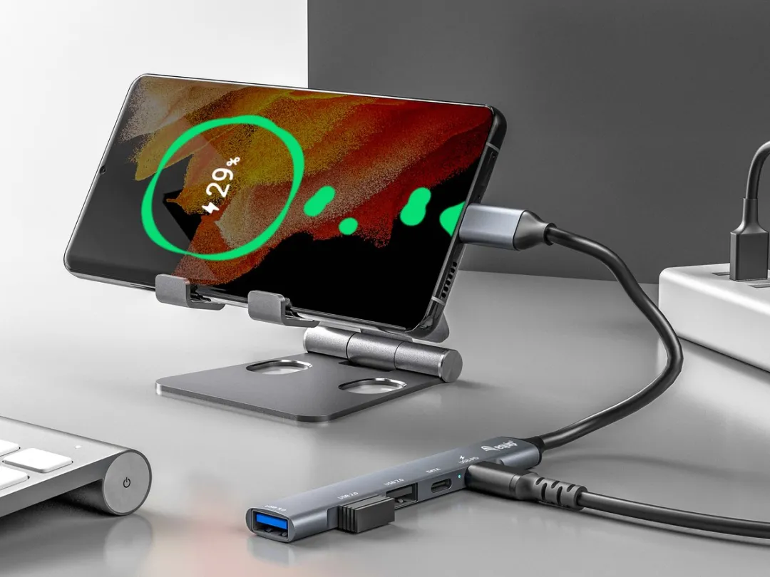 Equip 128962 Interface Hub USB-C 3.2 Gen 1 - 4 Poorten - Zilver
