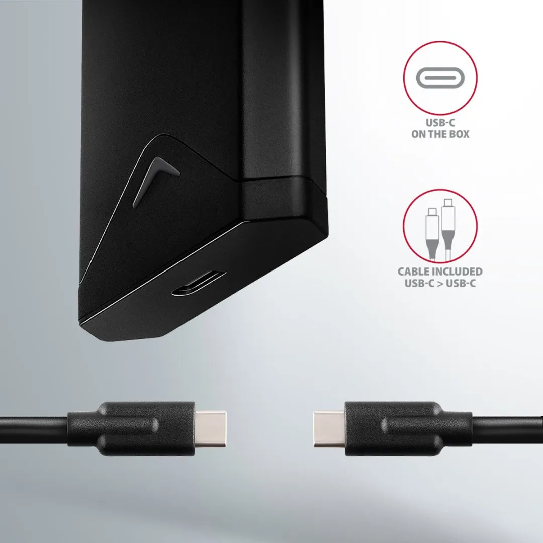 Axagon EEM2-UB2 USB-C M.2 NVMe SSD Box - Zwart - afbeelding 3 van 6