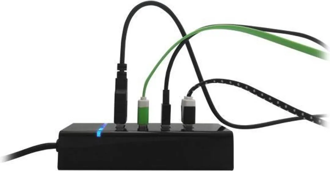 Ewent EW1137 4-Poorts USB 3.1 Hub - Zwart - afbeelding 4 van 5