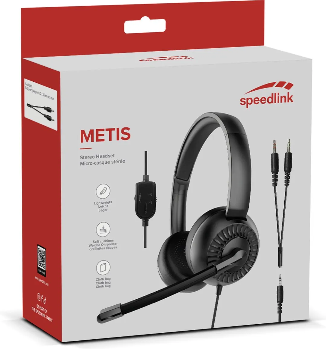 Speedlink Metis Stereo Headset 3.5mm - Zwart