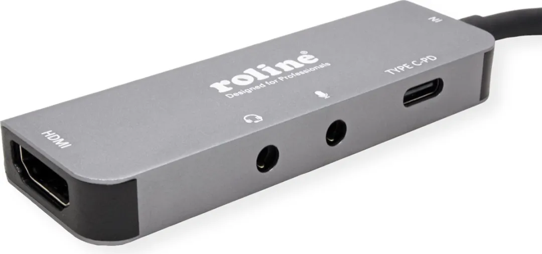 Roline 12021125 Dockingstation Type C - 4K HDMI - Grijs