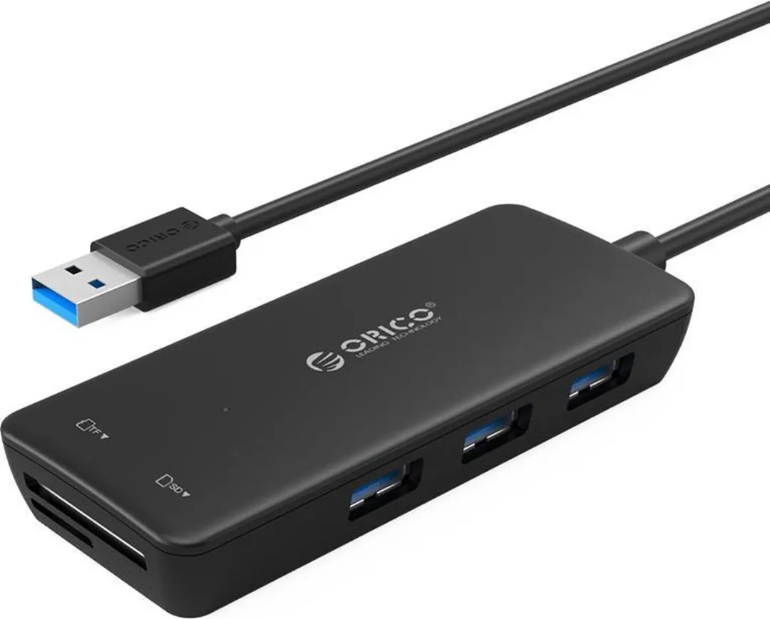 ORICO ORI-H3TS-U3-V1-BK USB3.0 Hub 3x Type-A