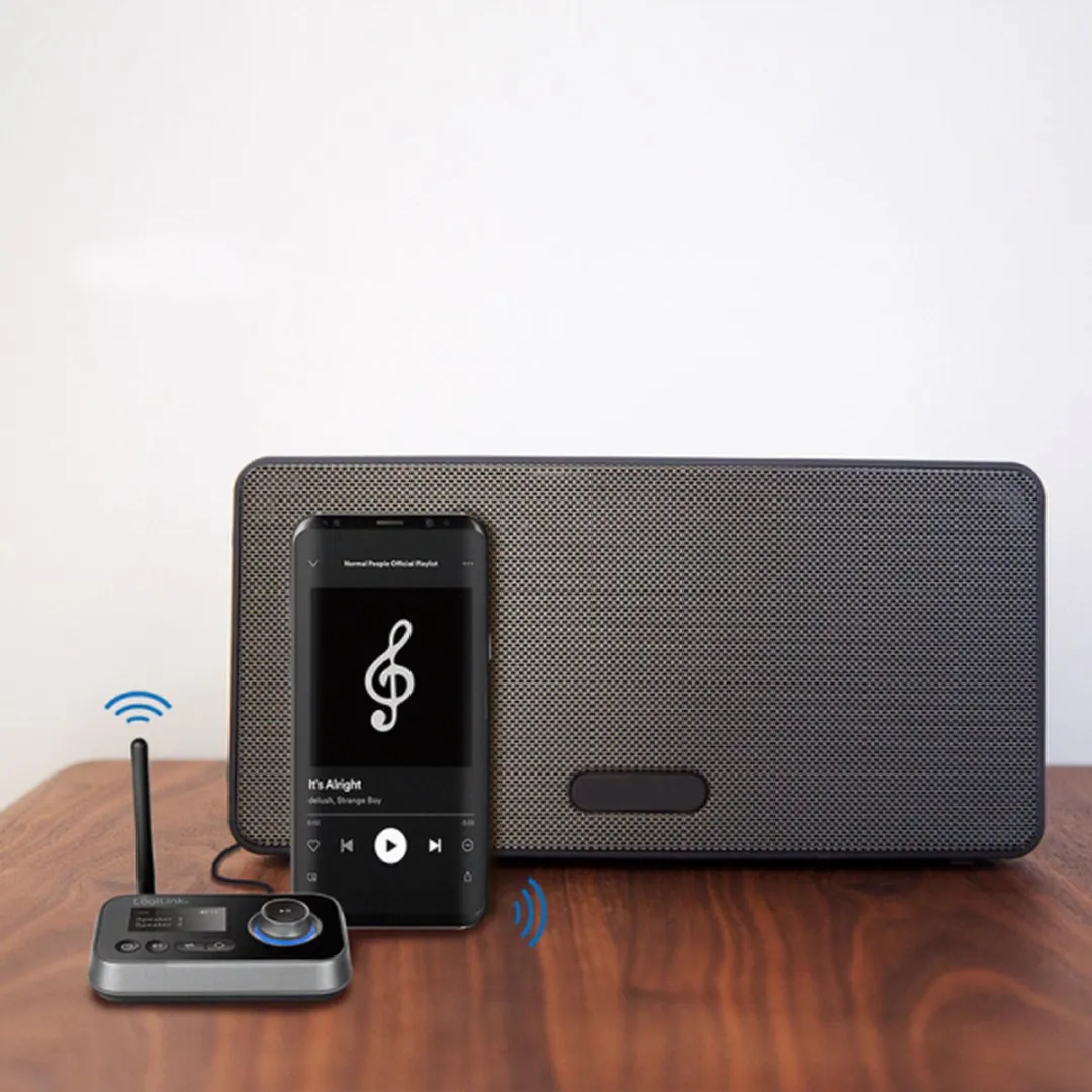 Logilink BT0062 Bluetooth Muziekzender/Ontvanger 5.0 - Zwart