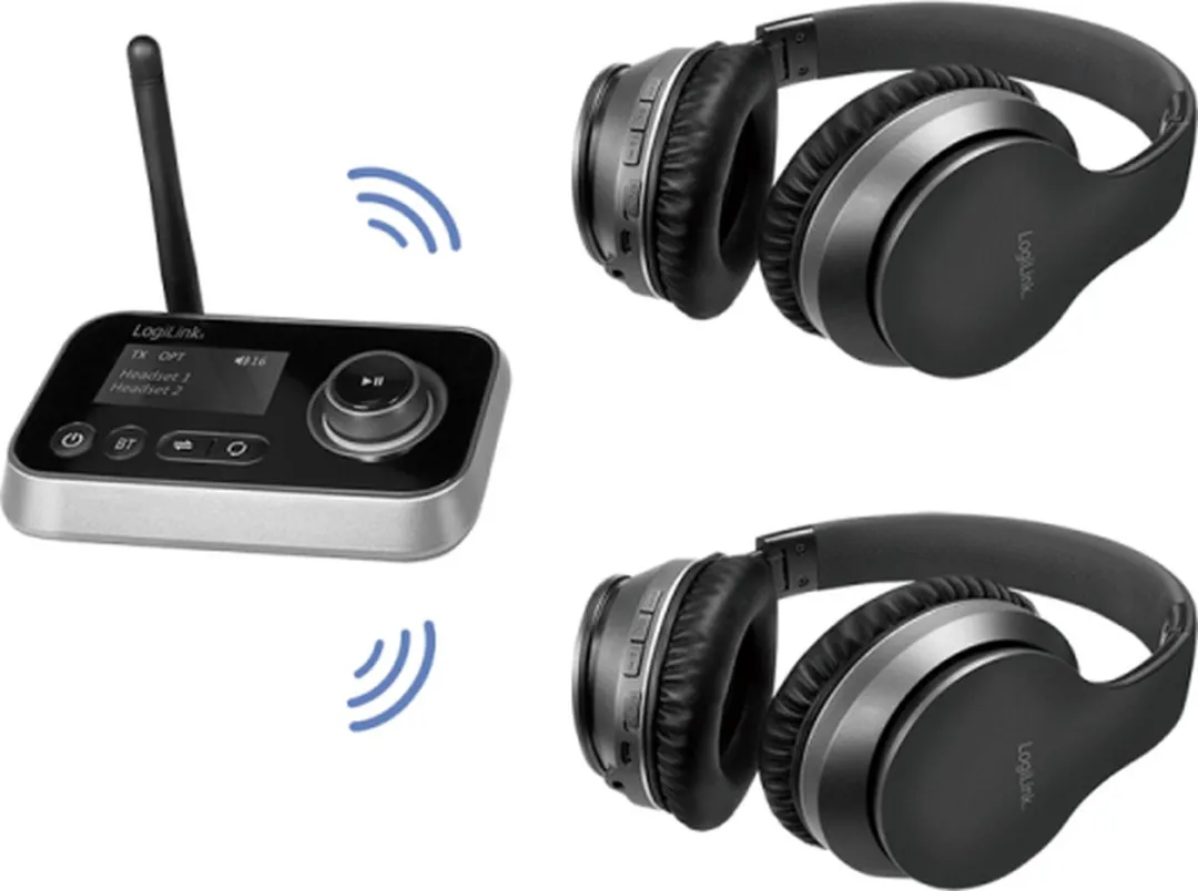 Logilink BT0062 Bluetooth Muziekzender/Ontvanger 5.0 - Zwart