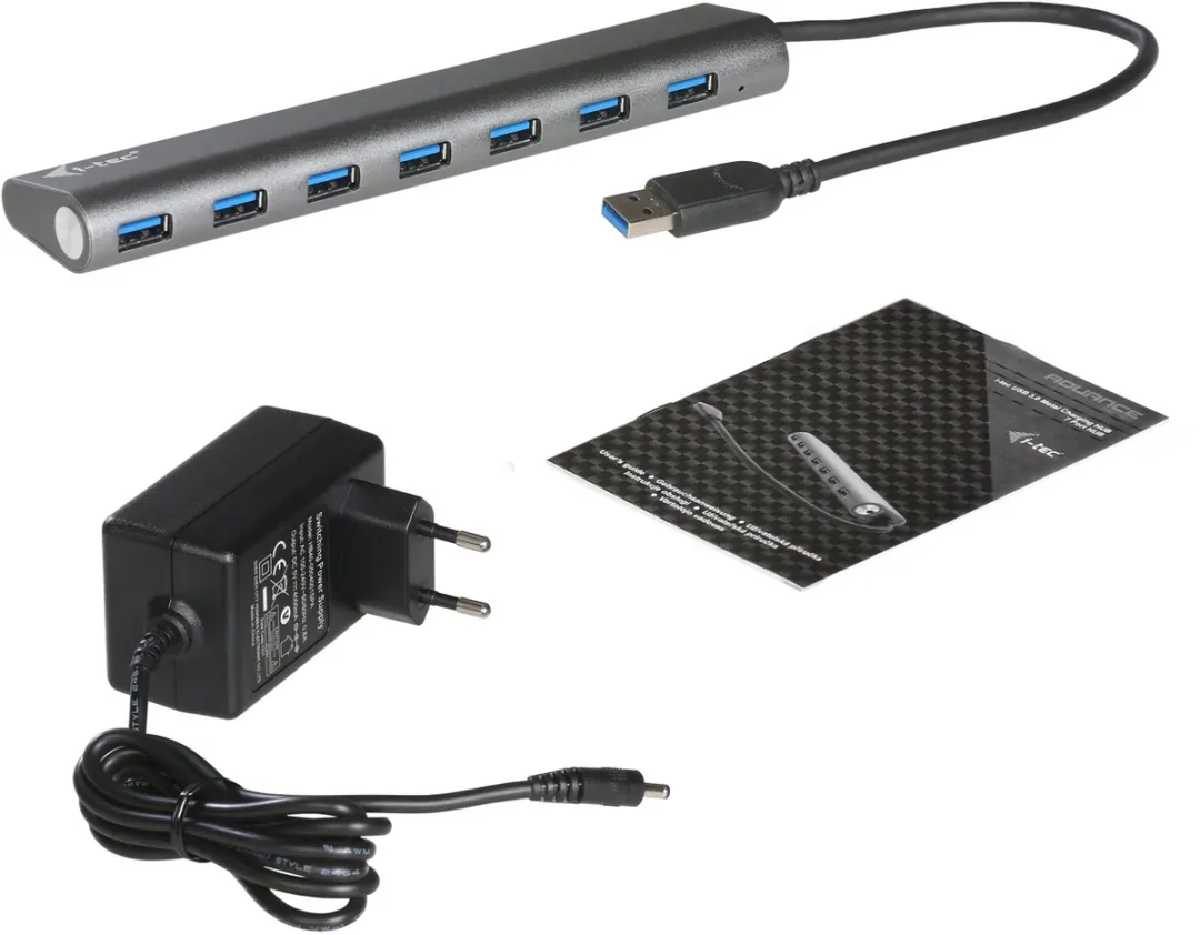 I-tec U3HUB778 USB Hub 7 Poorten - Zilver - afbeelding 6 van 6