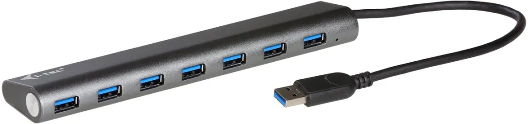 I-tec U3HUB778 USB Hub 7 Poorten - Zilver