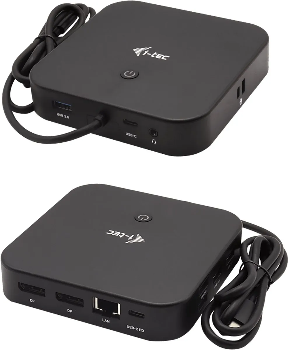 I-tec USB-C Dual Display Docking Station C31DUALDPDOCKPD - 100W