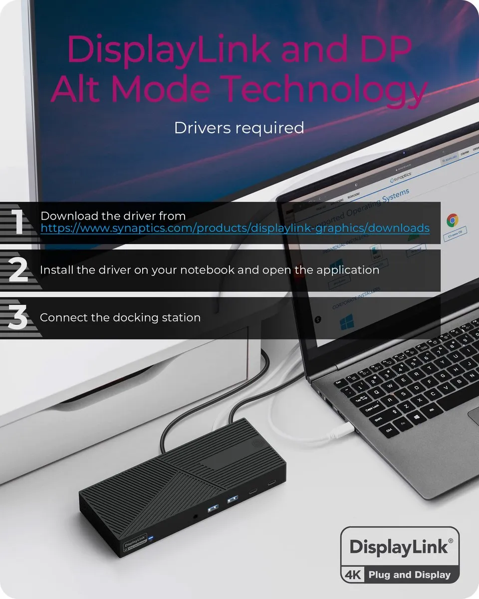 ICY BOX IB-DK2246AC USB-C dockingstation Geschikt voor merk (dockingstation): Universeel Incl. Kensington-slot, Incl. l