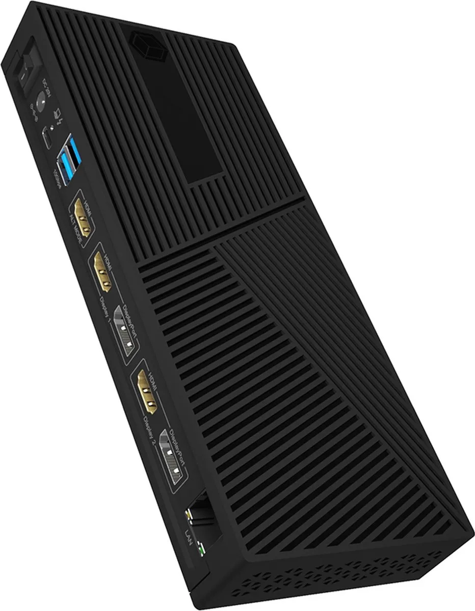 ICY BOX IB-DK2246AC USB-C dockingstation Geschikt voor merk (dockingstation): Universeel Incl. Kensington-slot, Incl. l