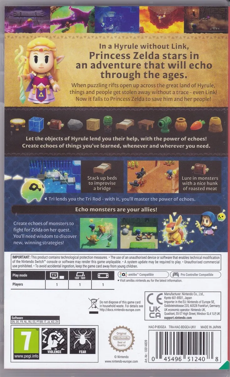 Nintendo The Legend of Zelda Echoes of Wisdom