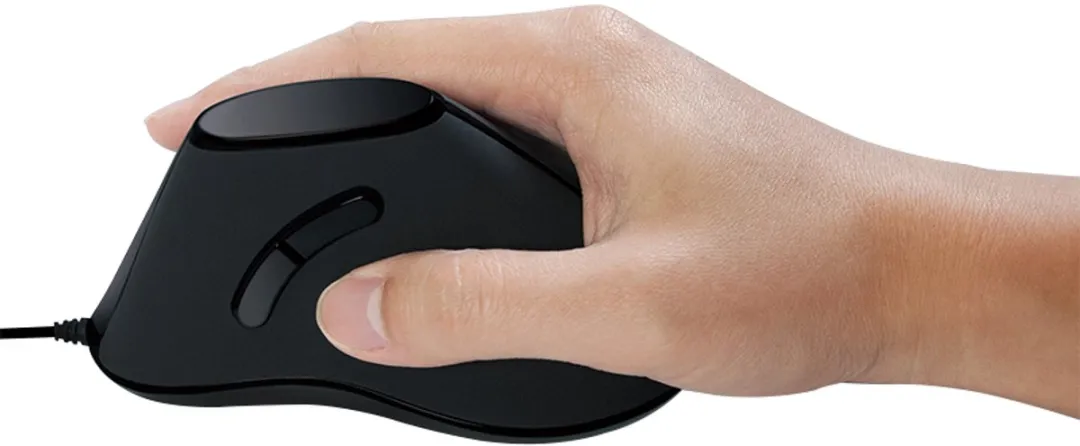 Logilink ID0158 Ergonomische Muis - 5 Toetsen - 1000 DPI - Zwart