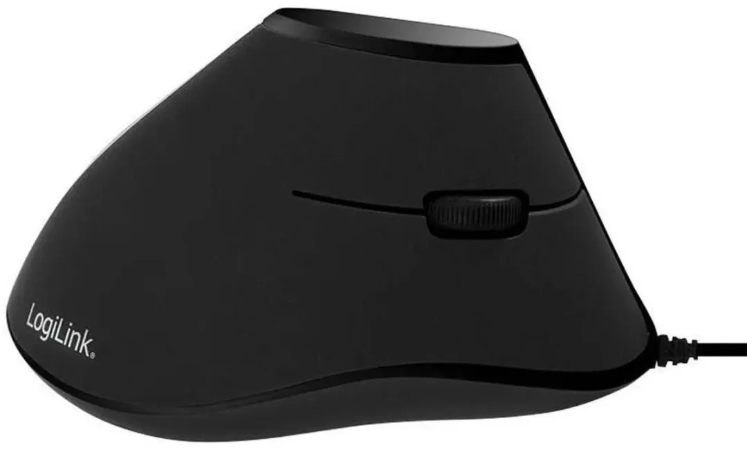 Logilink ID0158 Ergonomische Muis - 5 Toetsen - 1000 DPI - Zwart