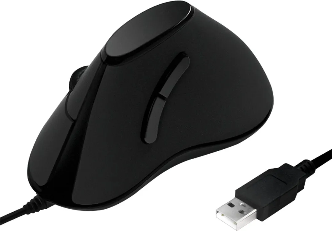 Logilink ID0158 Ergonomische Muis - 5 Toetsen - 1000 DPI - Zwart