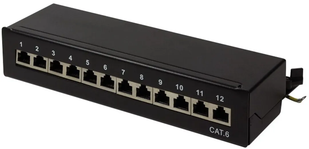 Logilink 12 Poorts Patch Panel CAT6 19" 1HE