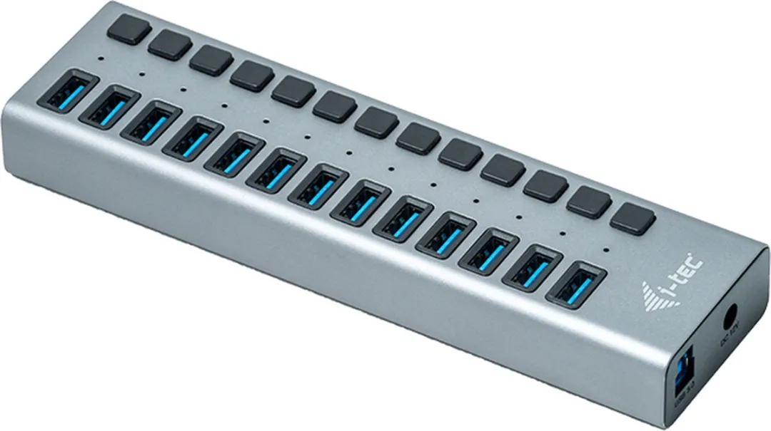 I-tec U3CHARGEHUB13 USB Oplader 13 Poorten 60W - Zwart - afbeelding 6 van 6