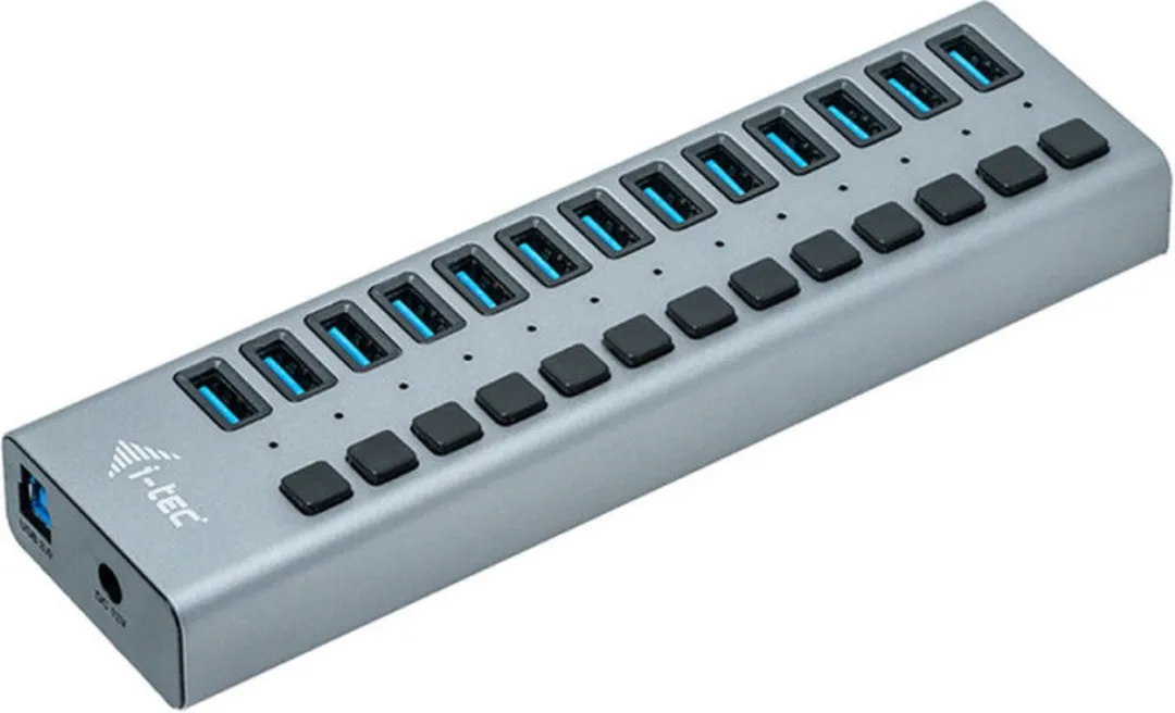 I-tec U3CHARGEHUB13 USB Oplader 13 Poorten 60W - Zwart