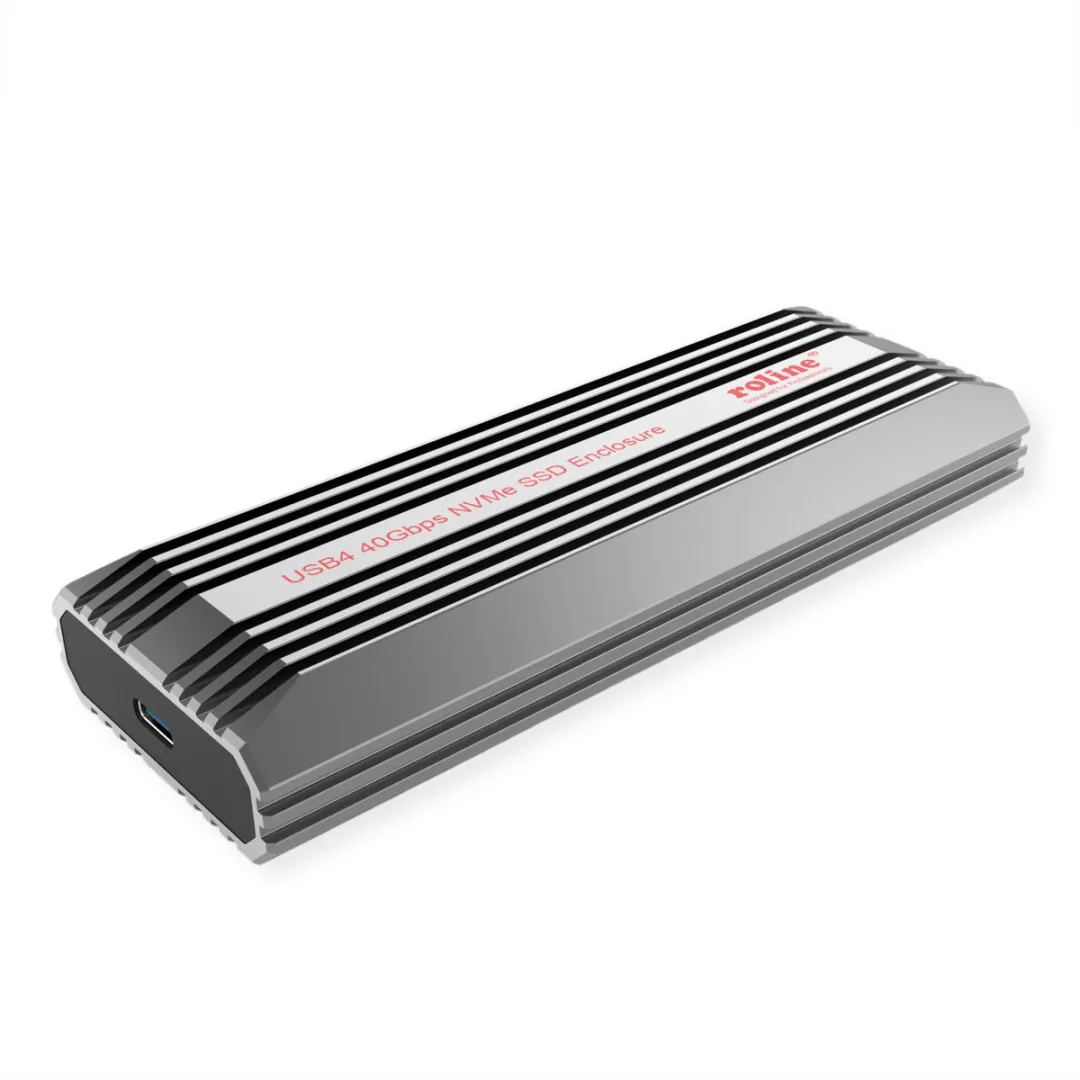 Roline M.2 NVMe SSD Gehäuse USB 4 Gen 3x2