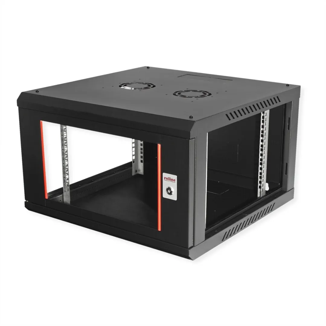 Roline 19-inch Wandbehuizing Basic Plus 6U 600x600mm - Zwart