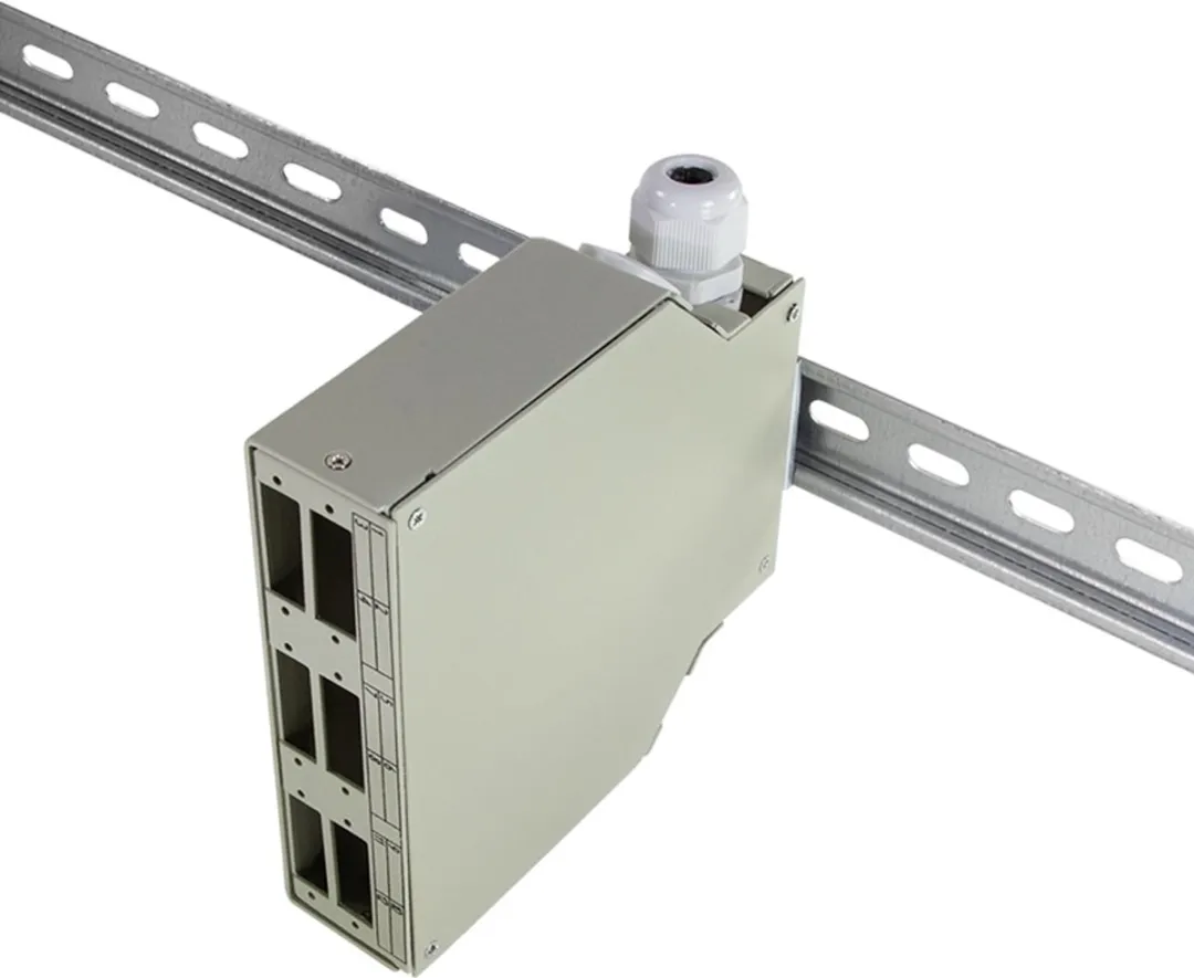 Logilink FB5000 LWL DIN-rail-lasdoos - Lichtgrijs