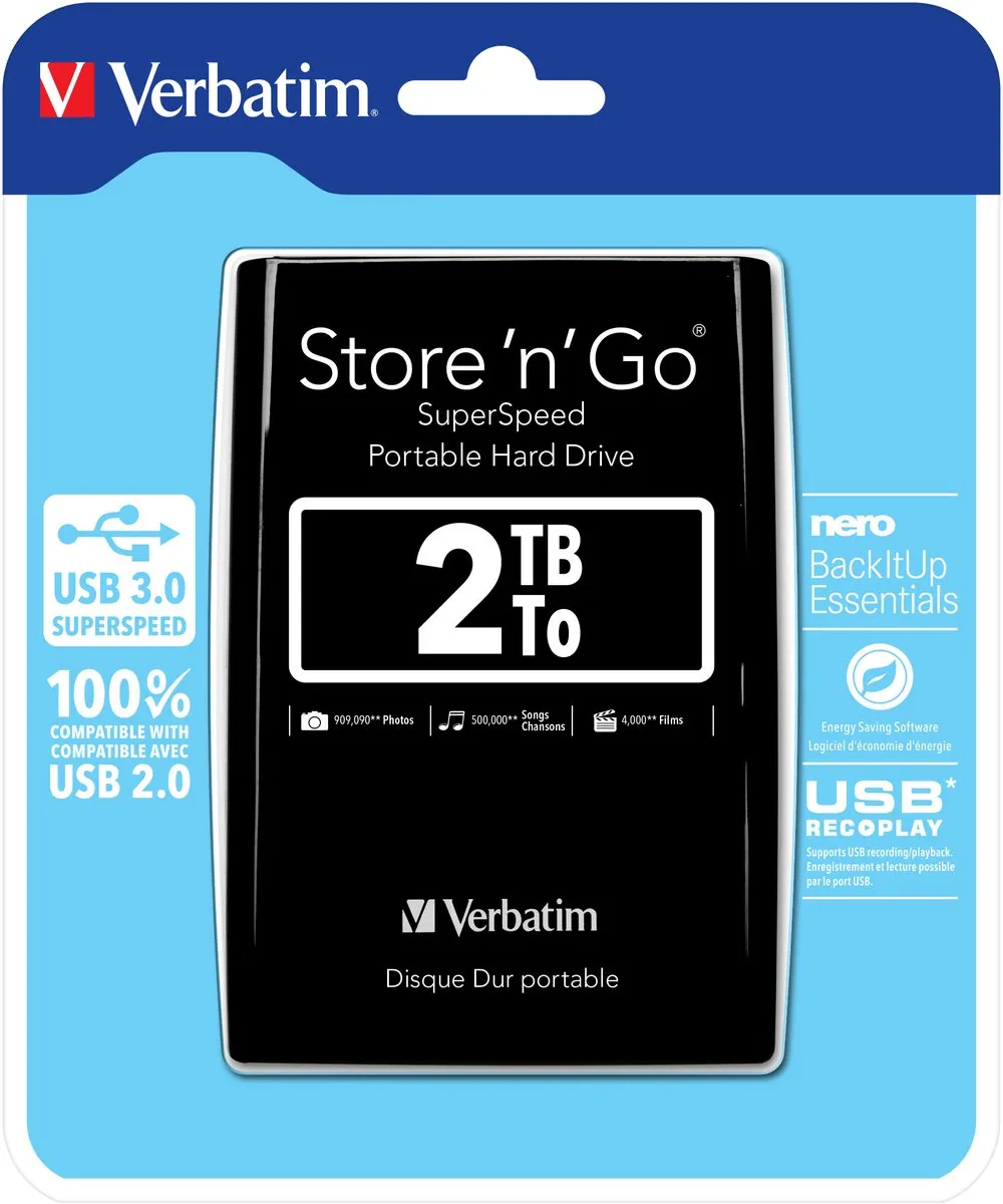 Verbatim Store 'n Save VB-53177 Externe Harde Schijf 2TB