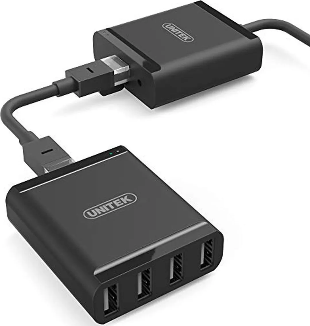 Unitek Y-2516 USB naar RJ45 Adapter - 5 Poorten Zwart - afbeelding 2 van 2