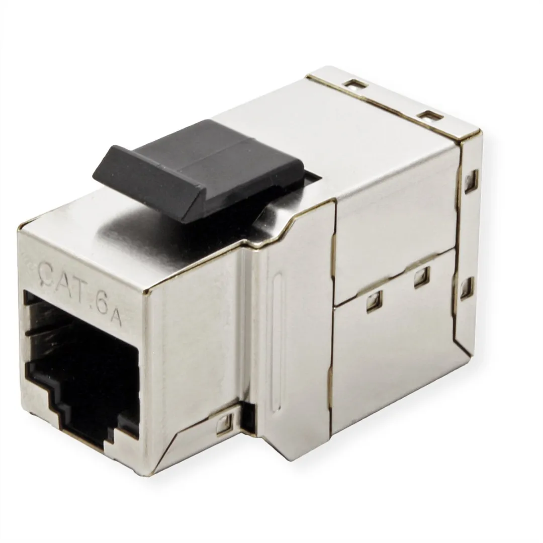 Roline RJ45 Koppelstuk Cat.6A - Afgeschermd - Zilver