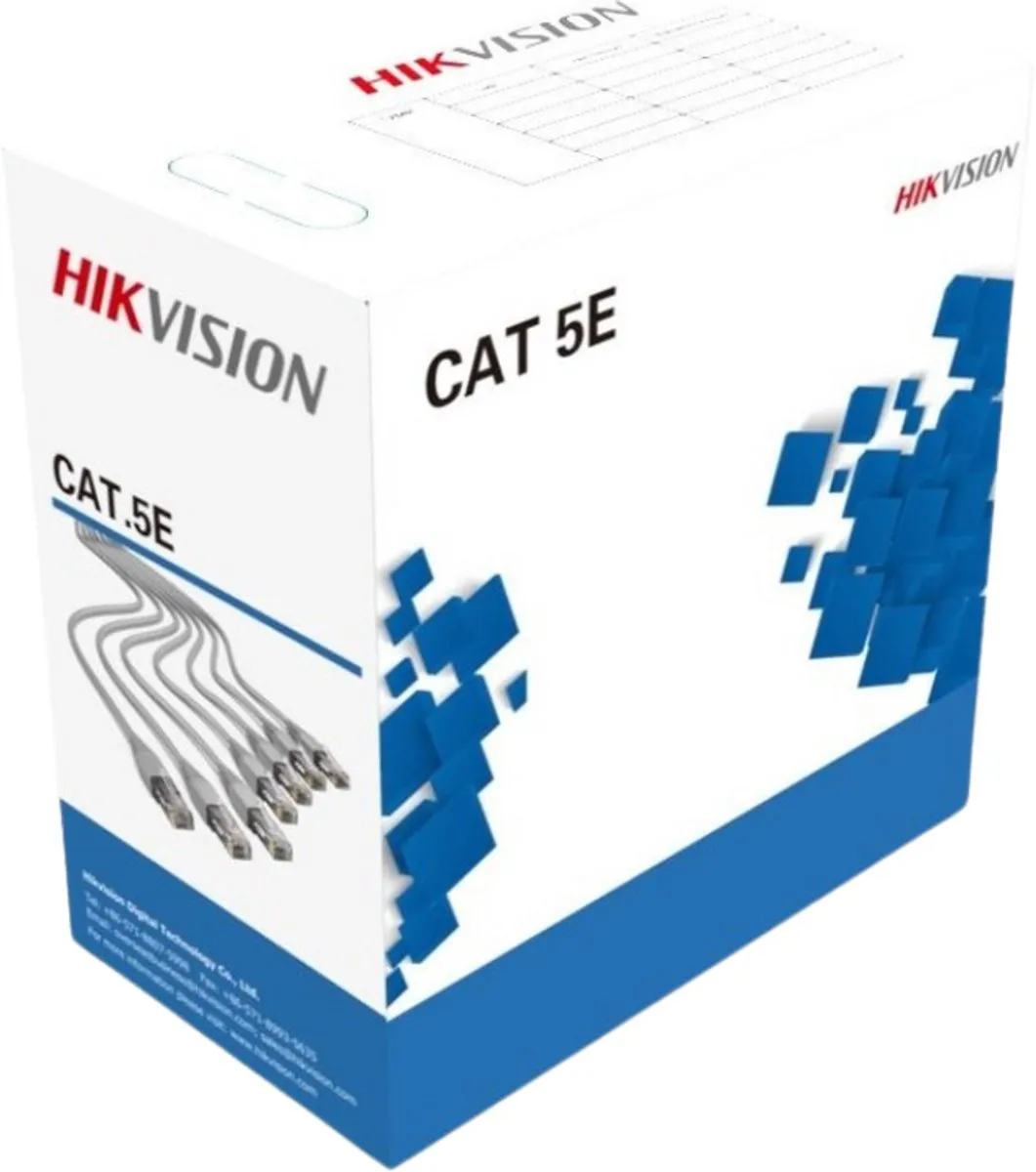 Hikvision DS-1LN5E-E/E Netwerkkabel CAT5 305m - Grijs
