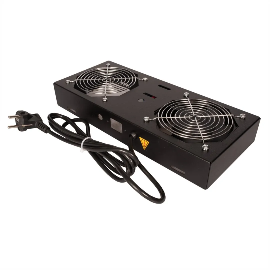 Roline Ventilatoreenheid 19 inch - Zwart - afbeelding 2 van 3