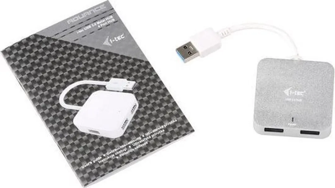 I-tec U3HUBMETAL402 USB Hub 4 Poorten - Zilver - afbeelding 6 van 6