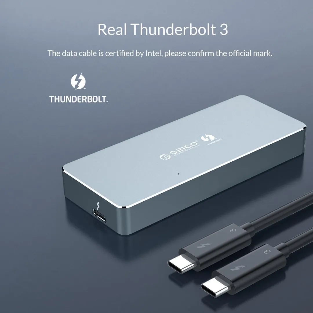 ORICO Thunderbolt 3 M.2 SSD Behuizing ORI-APM2T3-G40-GY - Grijs - afbeelding 6 van 6