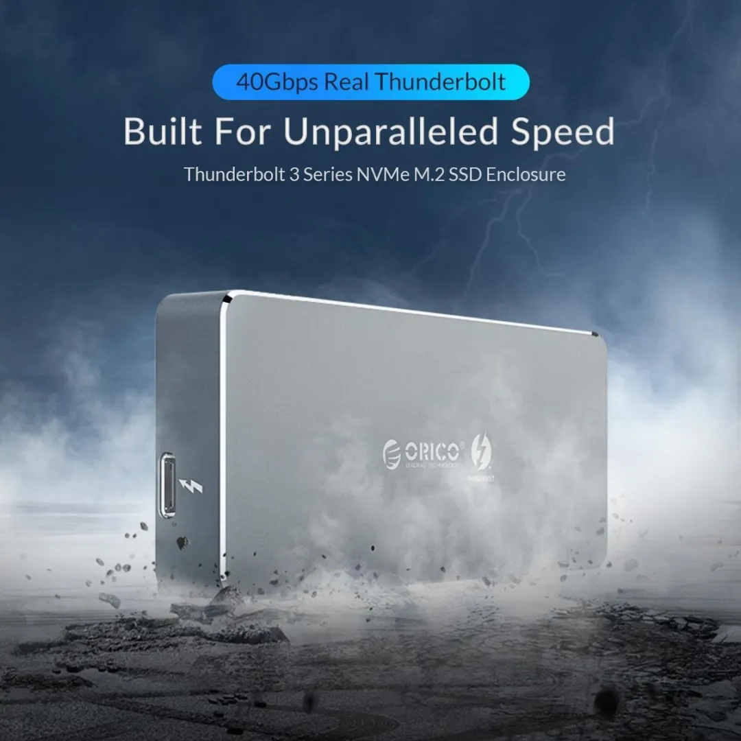 ORICO Thunderbolt 3 M.2 SSD Behuizing ORI-APM2T3-G40-GY - Grijs