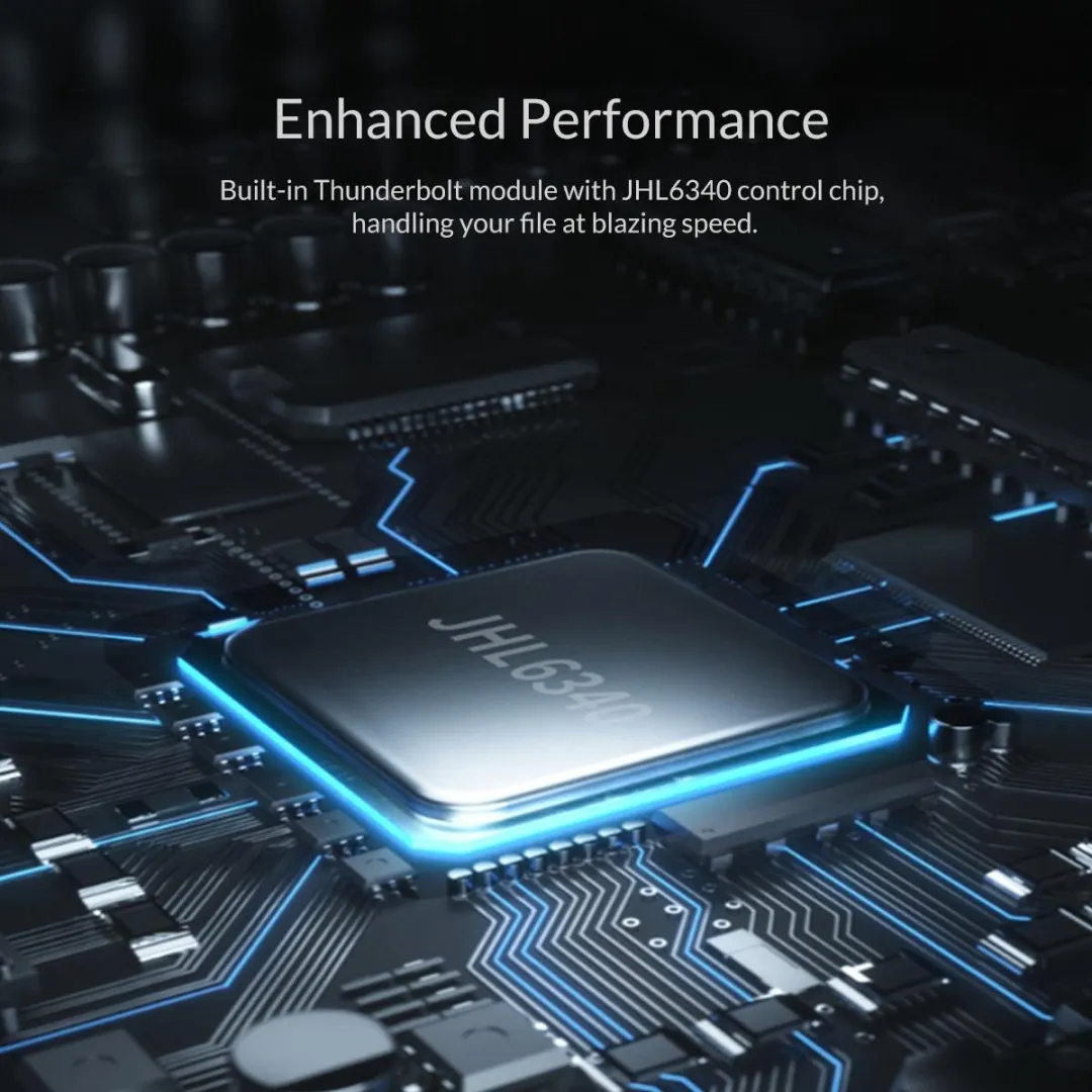 ORICO Thunderbolt 3 M.2 SSD Behuizing ORI-APM2T3-G40-GY - Grijs