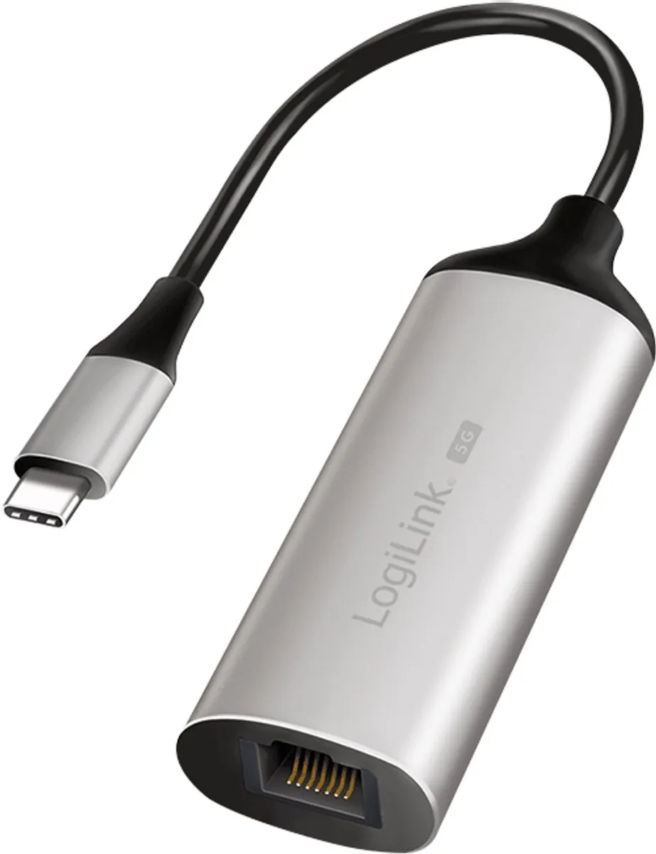 Logilink UA0456 USB-C naar RJ45 Gigabit Ethernet-adapter