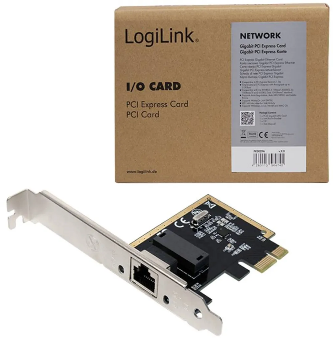 Logilink PC0029A Netwerkkaart 1 Gbit/s PCI-Express