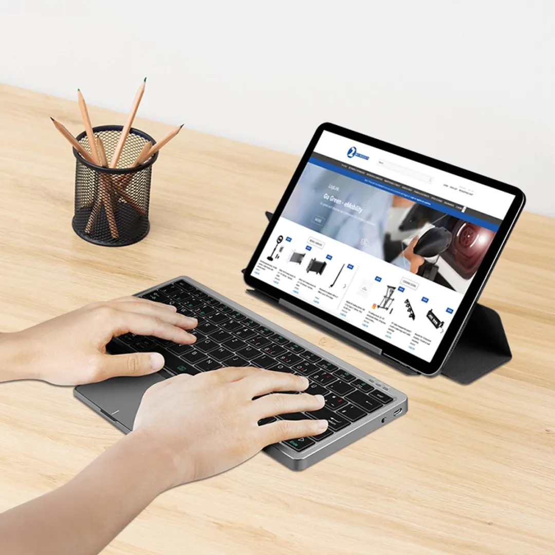 Logilink ID0214 Bluetooth Toetsenbord QWERTZ - Grijs
