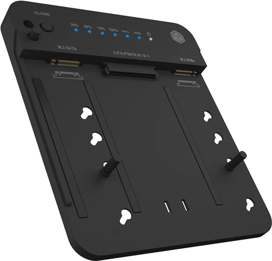 Icy Box IB-2915MSCL-C31 M.2 NVMe & SATA Dockingstation - Zwart