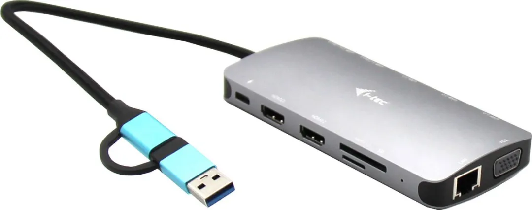 I-tec USB-C Nano Dock CANANOTDOCKPD - 2x HDMI/VGA/Ethernet/USB-A/USB-C
