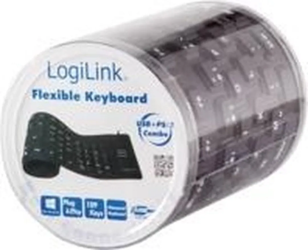 Logilink ID0019A Toetsenbord USB QWERTZ - Zwart