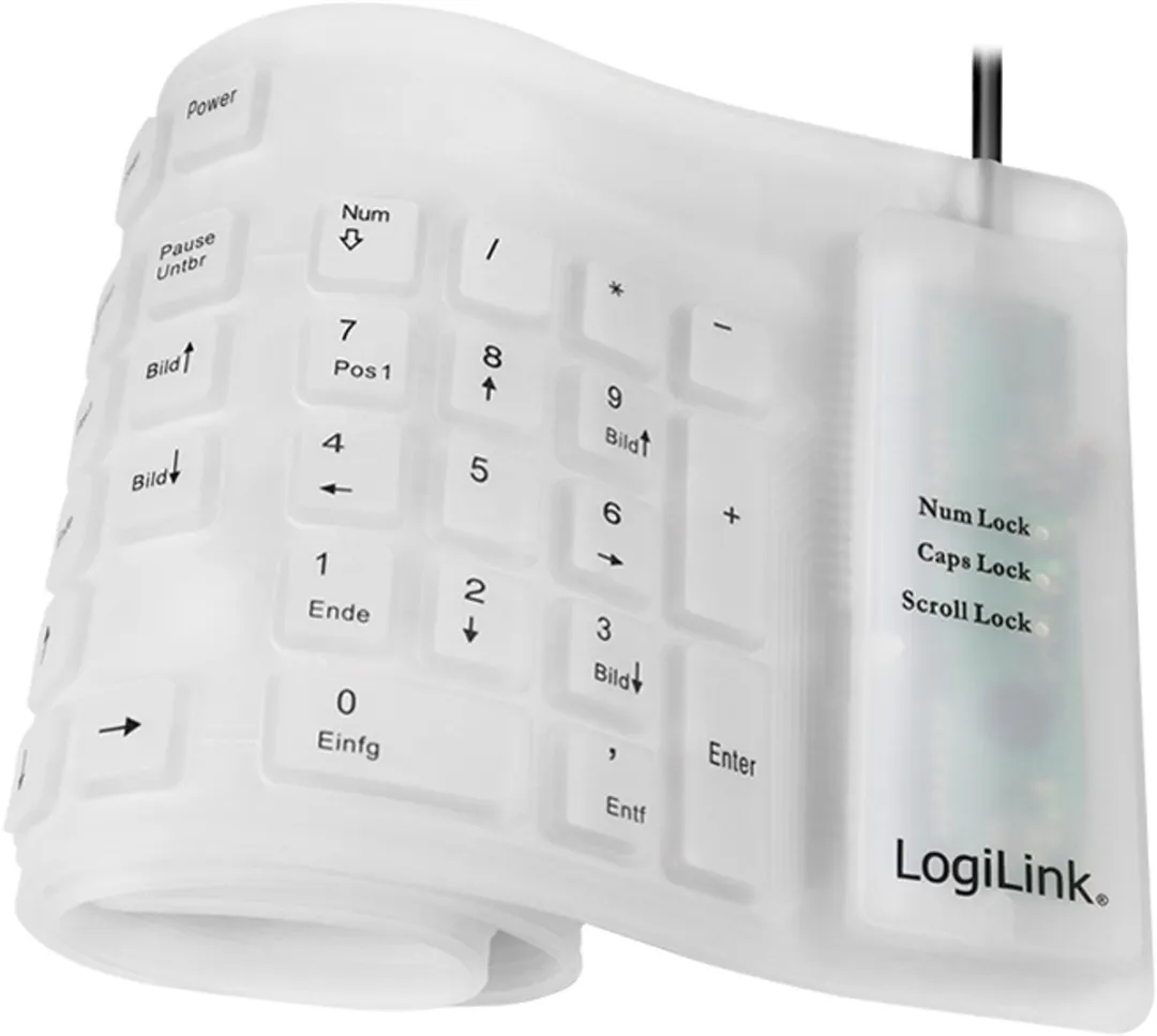 Logilink ID0019A Toetsenbord USB QWERTZ - Zwart - afbeelding 6 van 6
