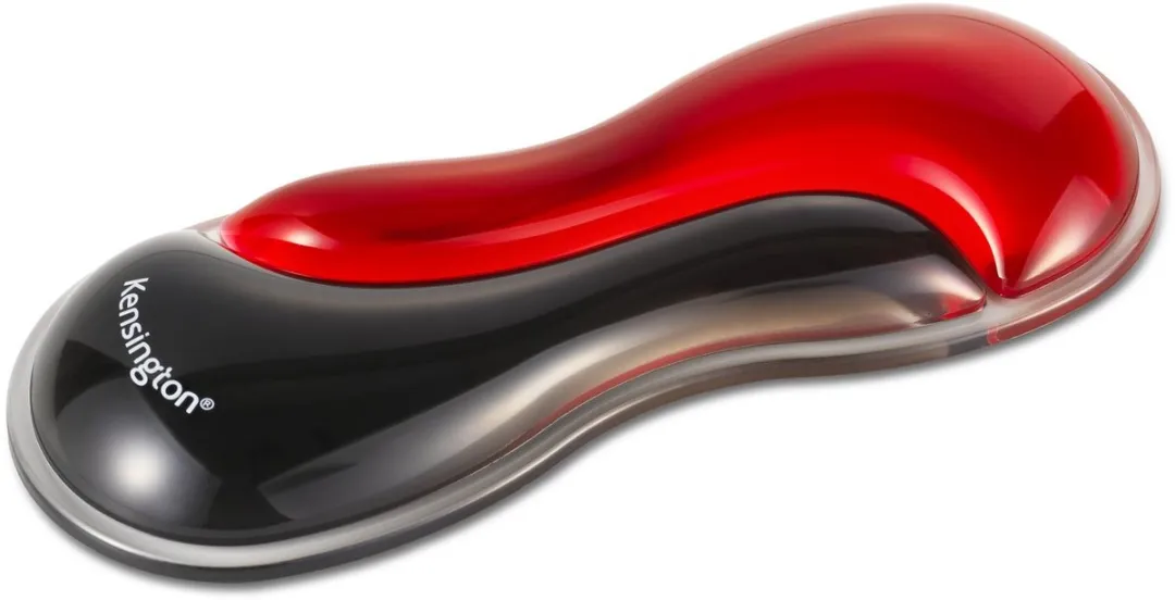 Kensington Slim Ergonomische Duo Gel Muis/Trackball K62440WW - Rood/Zwart